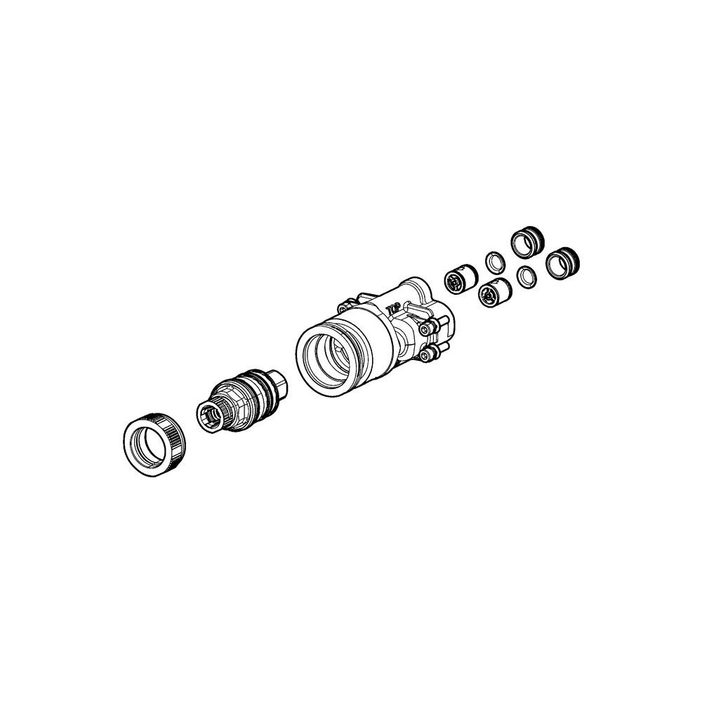 Hansa Funktionseinheit, Thermostatkartusche zur Temperaturreglung, Rückflussverhinderer... HANSA-59914528 4057304009358 (Abb. 2)
