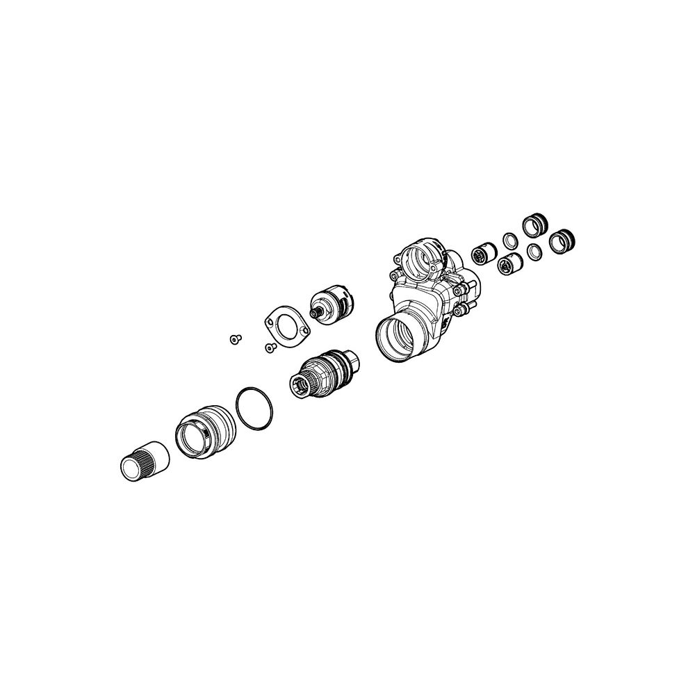 Hansa Funktionseinheit, Thermostatkartusche zur Temperaturreglung, Rückflussverhinderer... HANSA-59914530 4057304009396 (Abb. 2)