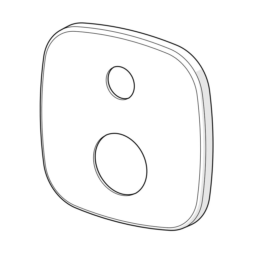 Hansa Deckplatte 154x154mm, Chrom, 59914575... HANSA-59914575 4057304009631 (Abb. 2)
