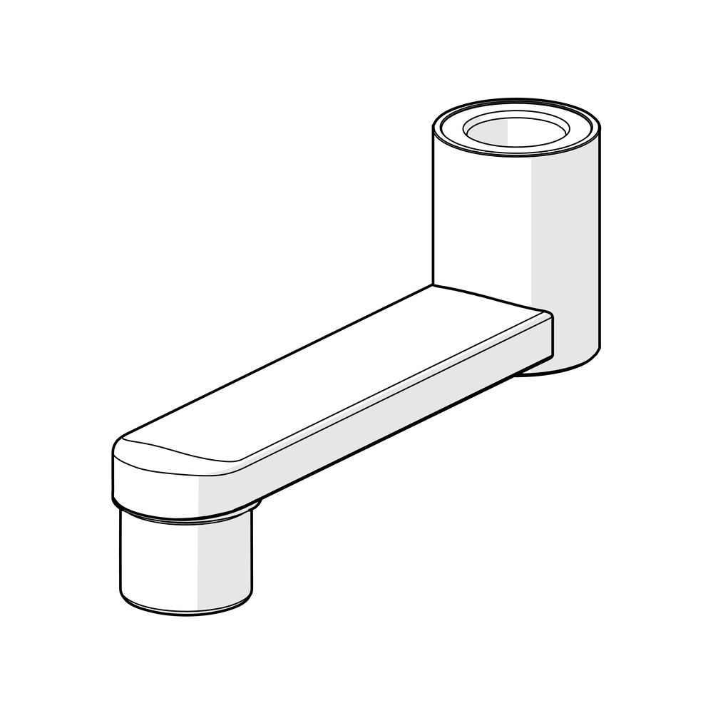 Hansa Auslauf 59914658 Länge 100mm Ausladung 100mm Chrom... HANSA-59914658 4057304010729 (Abb. 2)