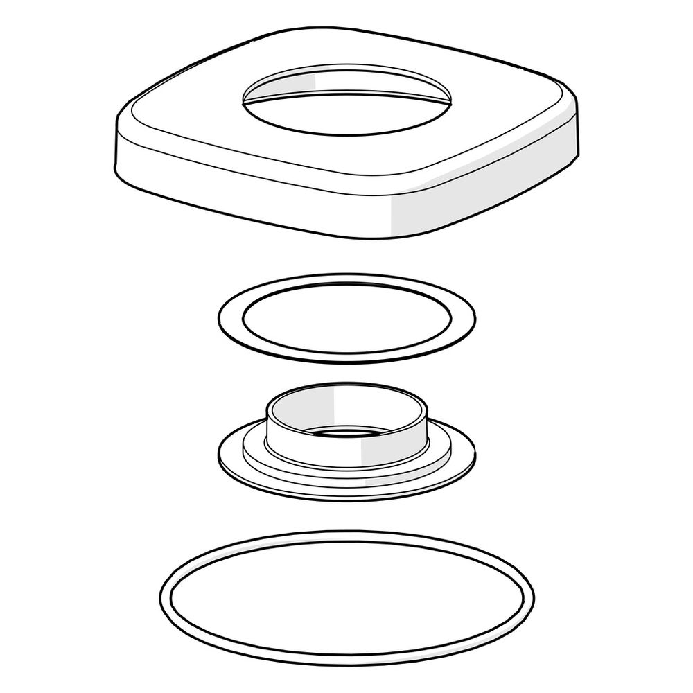 Hansa Deckplatte 59914677 75x75mm Chrom... HANSA-59914677 4057304012716 (Abb. 2)