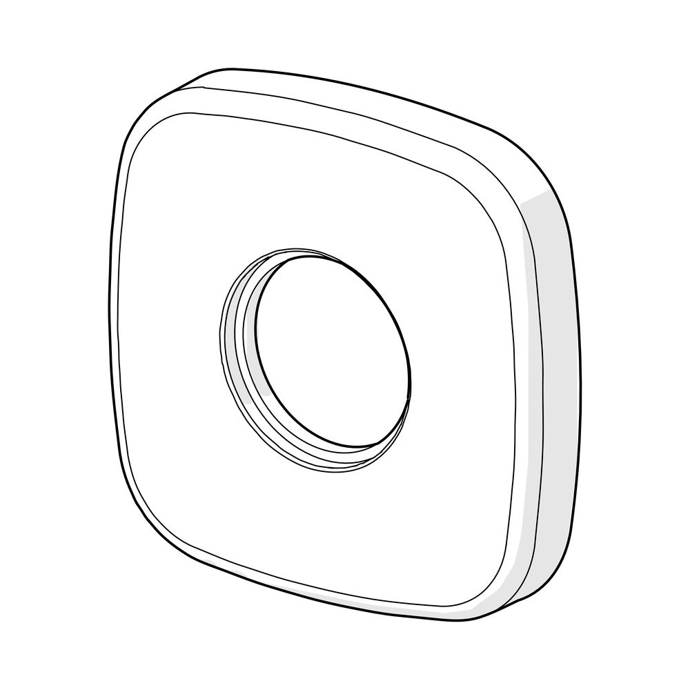 Hansa Rosette, 75x75mm, Chrom, 59914769... HANSA-59914769 4057304014307 (Abb. 2)