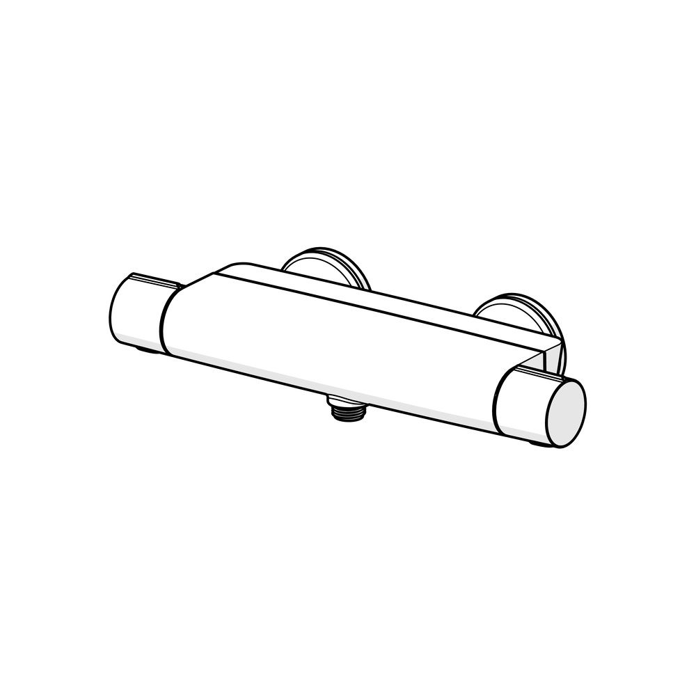 Hansa Optima Duschthermostat, Wandmontage, mit MagShelf-Ablage, Matt-Schwarz, 6514020... HANSA-6514020133 4057304018114 (Abb. 5)