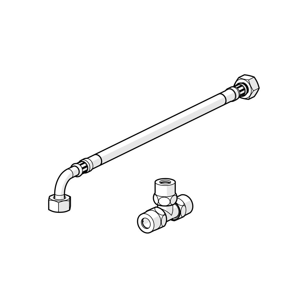 Hansa Minimat Anschlussrohr, Chrom, 66390200... HANSA-66390200 4015474277984 (Abb. 5)