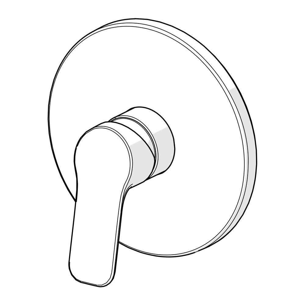 Hansa Basic Einhebelmischer Fertigset für Brause-Batterie 8056 Rosette rund Chrom... HANSA-80569003 4057304019142 (Abb. 5)