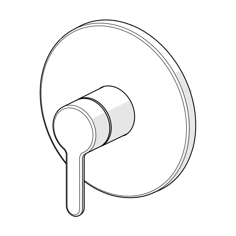 Hansa Designo Einhebelmischer Fertigmontageset für Brausebatterie Style 8110 Rosette ru... HANSA-81109563 4057304006814 (Abb. 5)