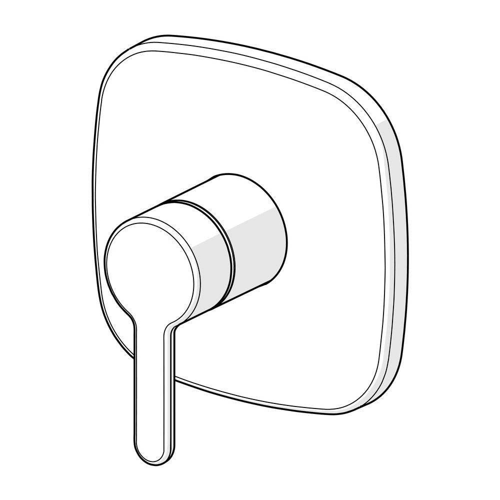 Hansa Designo Einhebelmischer Fertigmontageset für Brausebatt Style 8110 Rosette soft e... HANSA-81109593 4057304006791 (Abb. 5)