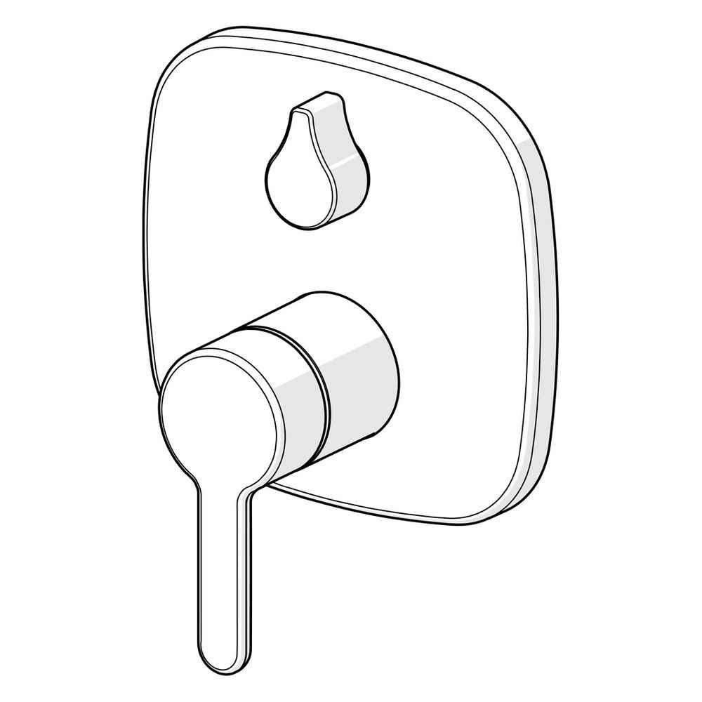 Hansa Designo Einhebelmischer Fertigmontageset für Wanne/Brause Style 8111 Rosette soft... HANSA-81113593 4057304006753 (Abb. 5)