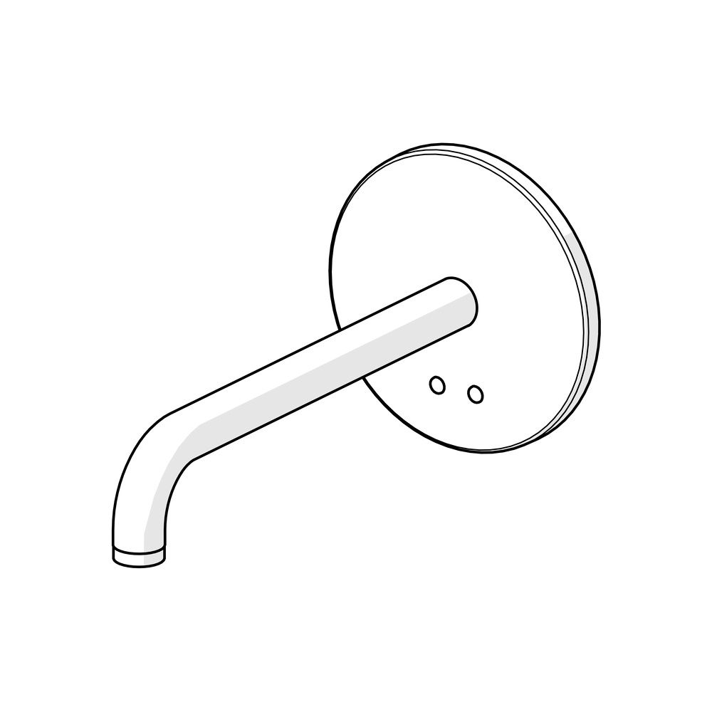 Hansa Electra Fertigset für Waschtisch-Batterie, Rosette rund, 3V, Bluetooth, Ausladung... HANSA-81802129 4057304016905 (Abb. 5)
