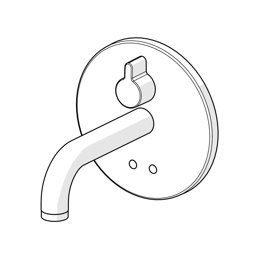 Hansa Electra Fertigset für Waschtisch-Batterie, Rosette rund, 3V, Bluetooth, Ausladung... HANSA-81812109 4057304016912 (Abb. 5)