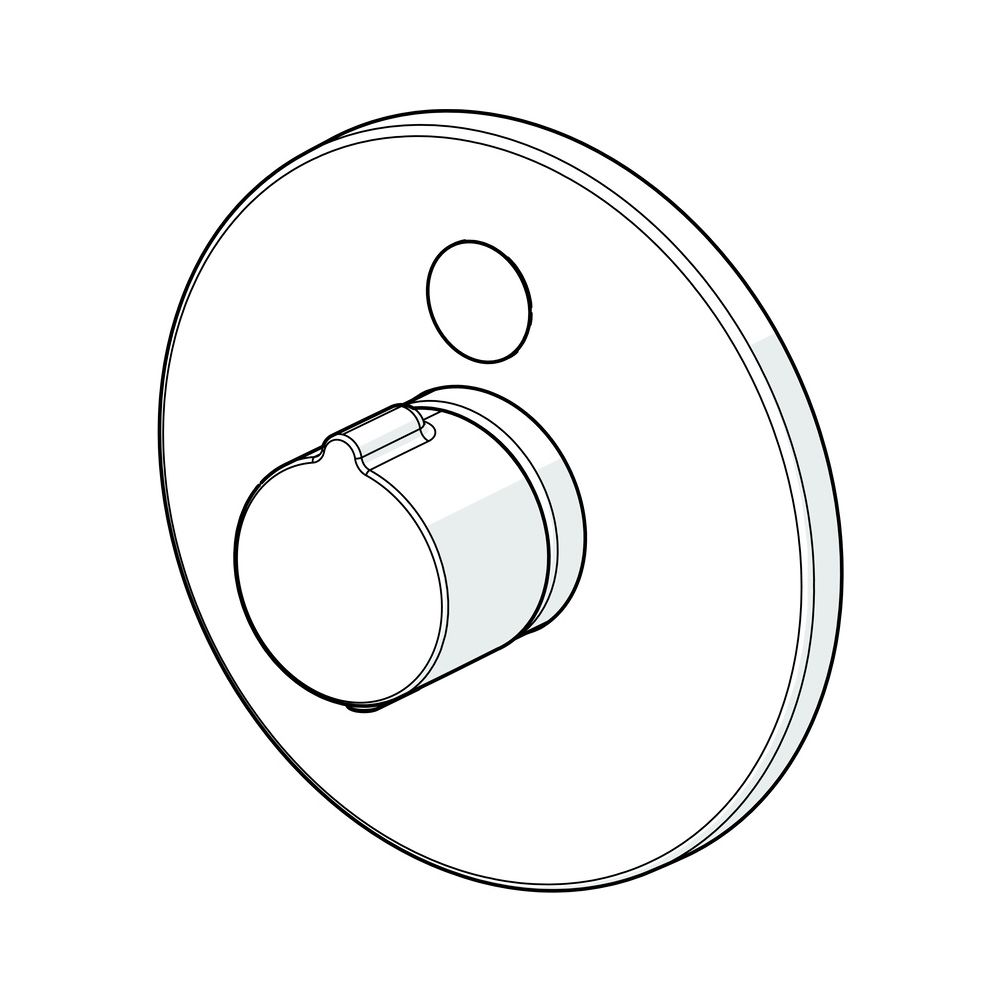Hansa Electra Fertigmontageset für Brausebatterie, Rosette rund, 3V, Chrom, 81909001... HANSA-81909001 4057304004865 (Abb. 3)
