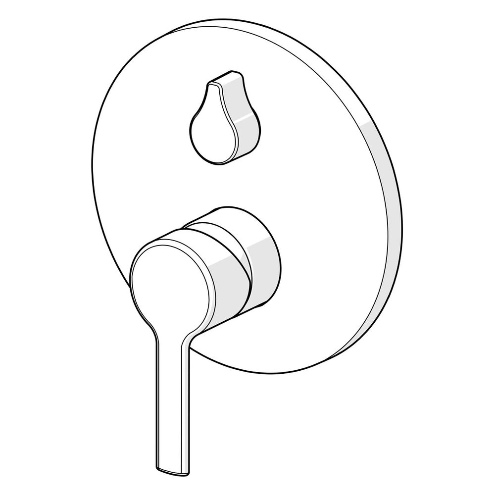 Hansa Ronda Einhebelmischer Fertigmontageset für Wanne/Brause 8384 Rosette rund mit Sic... HANSA-83843573 4015474287099 (Abb. 5)