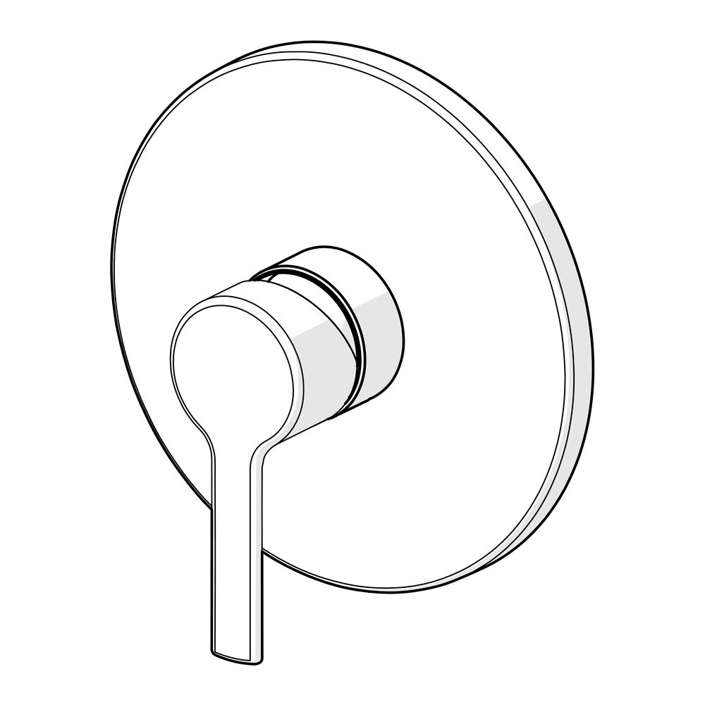 Hansa Ronda Einhebelmischer Fertigmontageset für Brausebatterie 8386 Rosette rund Chrom... HANSA-83869573 4015474287129 (Abb. 5)