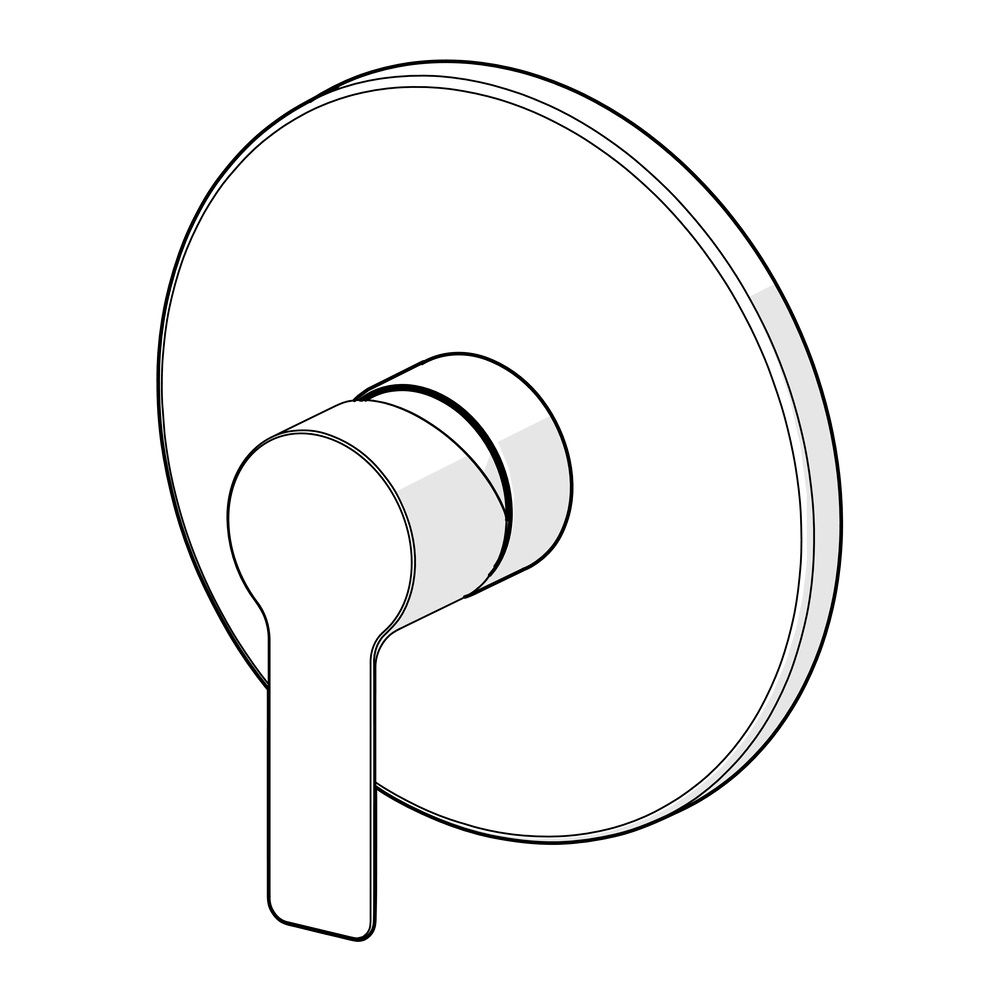 Hansa Ligna Einhebelmischer Fertigmontageset für Brausebatterie 8387 Rosette rund Chrom... HANSA-83879503 4015474278882 (Abb. 5)
