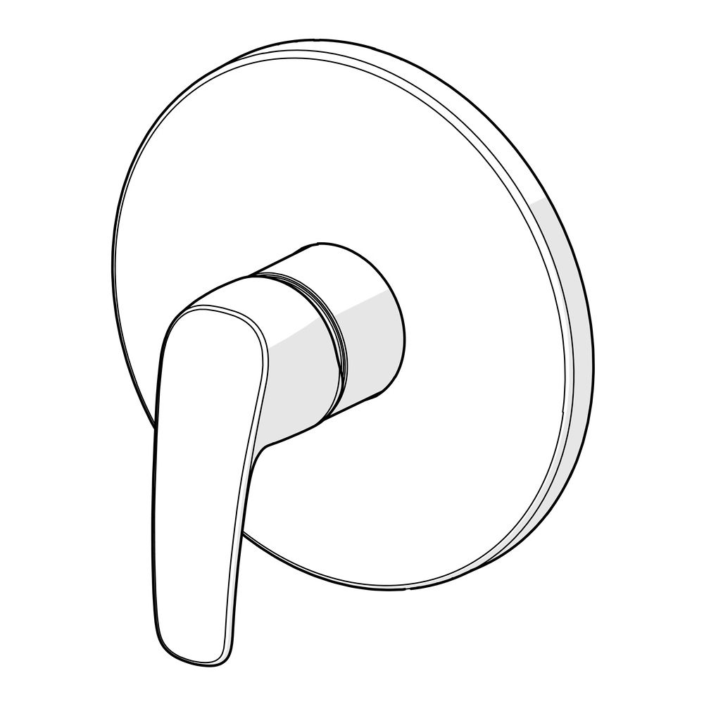 Hansa Pinto Einhebelmischer Fertigmontageset für Brausebatterie 8527 Rosette rund Chrom... HANSA-85279183 4057304003851 (Abb. 5)