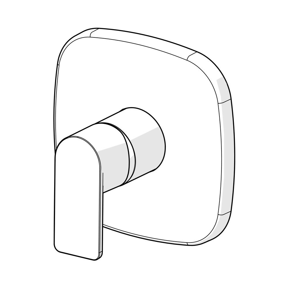 Hansa Stela Einhebelmischer Fertigset für Brause-Batterie 8785 Rosette soft edge Chrom... HANSA-87859173 4057304015267 (Abb. 5)