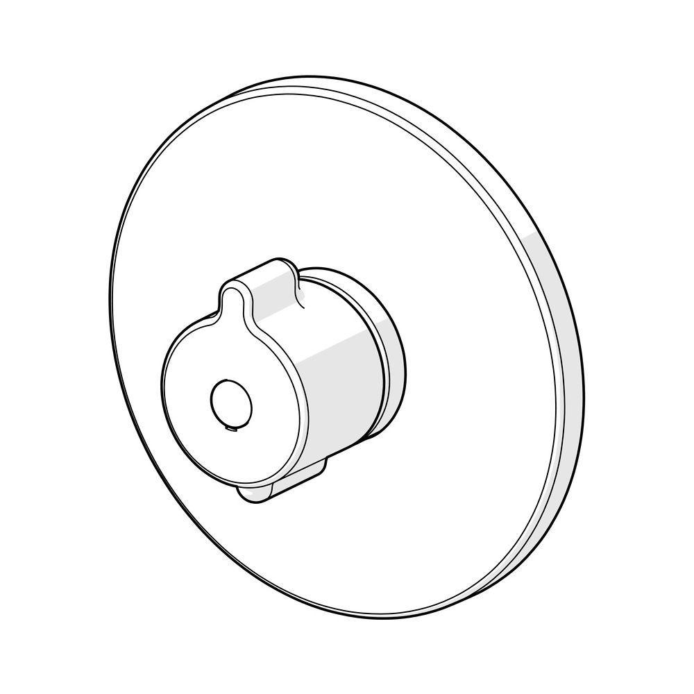 Hansa Clinica Fertigmontageset für Brausebatterie, Rosette rund, Chrom, 88609085... HANSA-88609085 4057304012556 (Abb. 5)