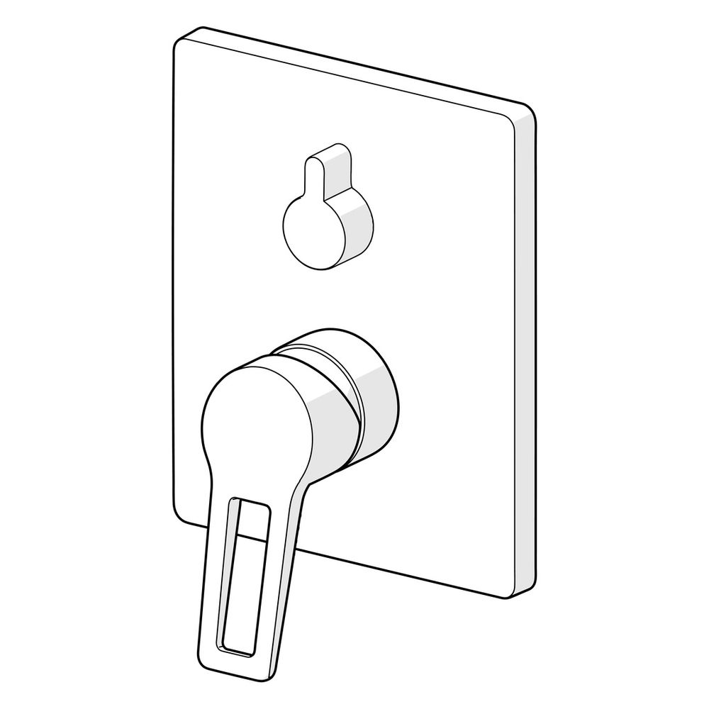 Hansa Twist Einhebelmischer Fertigmontageset für Wanne/Brause 8984 Rosetteeckig Bügelhe... HANSA-89843085 4015474285583 (Abb. 5)