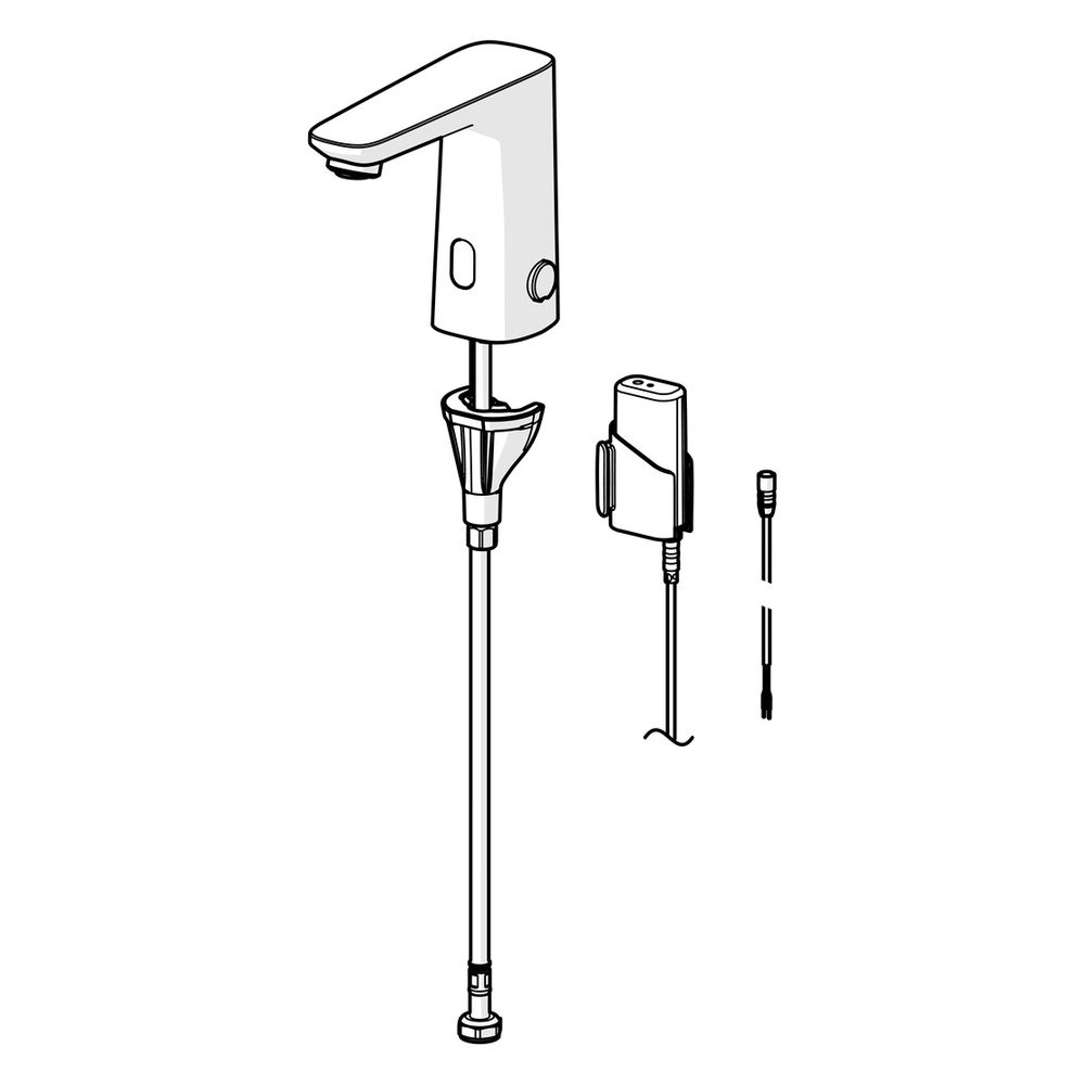 Hansa Electra Waschtischarmatur, Standmontage, Sensor, berührungslos, 3V, Chrom, 920122... HANSA-92012219 4057304019340 (Abb. 5)