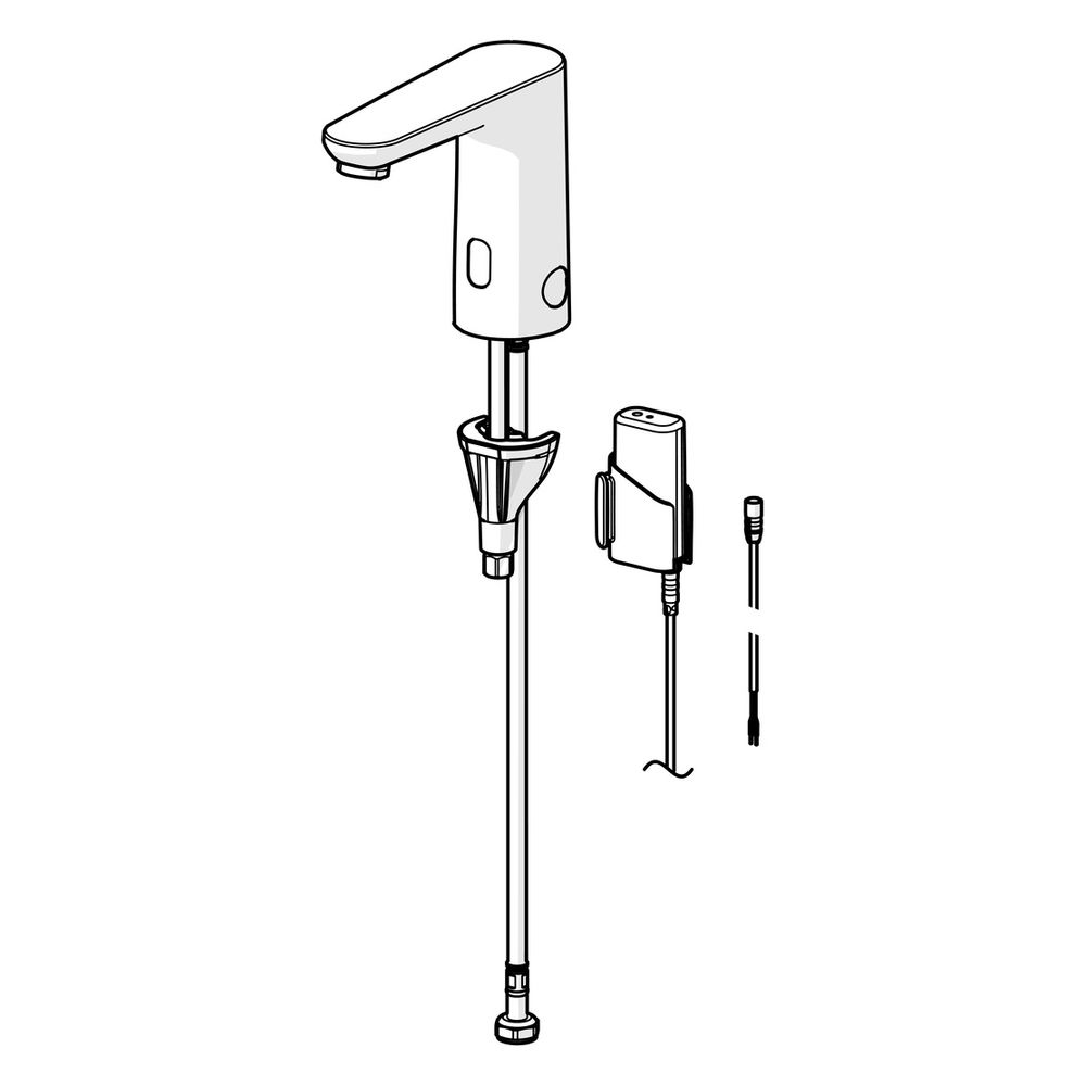 Hansa Electra Waschtischarmatur, Standmontage, Sensor, Bluetooth, 3V, Chrom, 92512219... HANSA-92512219 4057304020155 (Abb. 5)