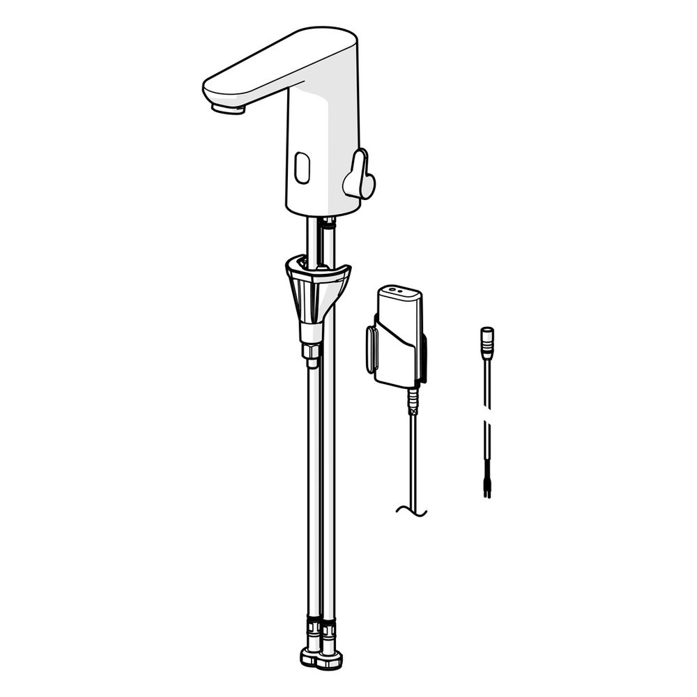Hansa Electra Safety Waschtischarmatur, Standmontage, Sensor, Bluetooth, 3V, Chrom, 926... HANSA-92602219 4057304019333 (Abb. 5)