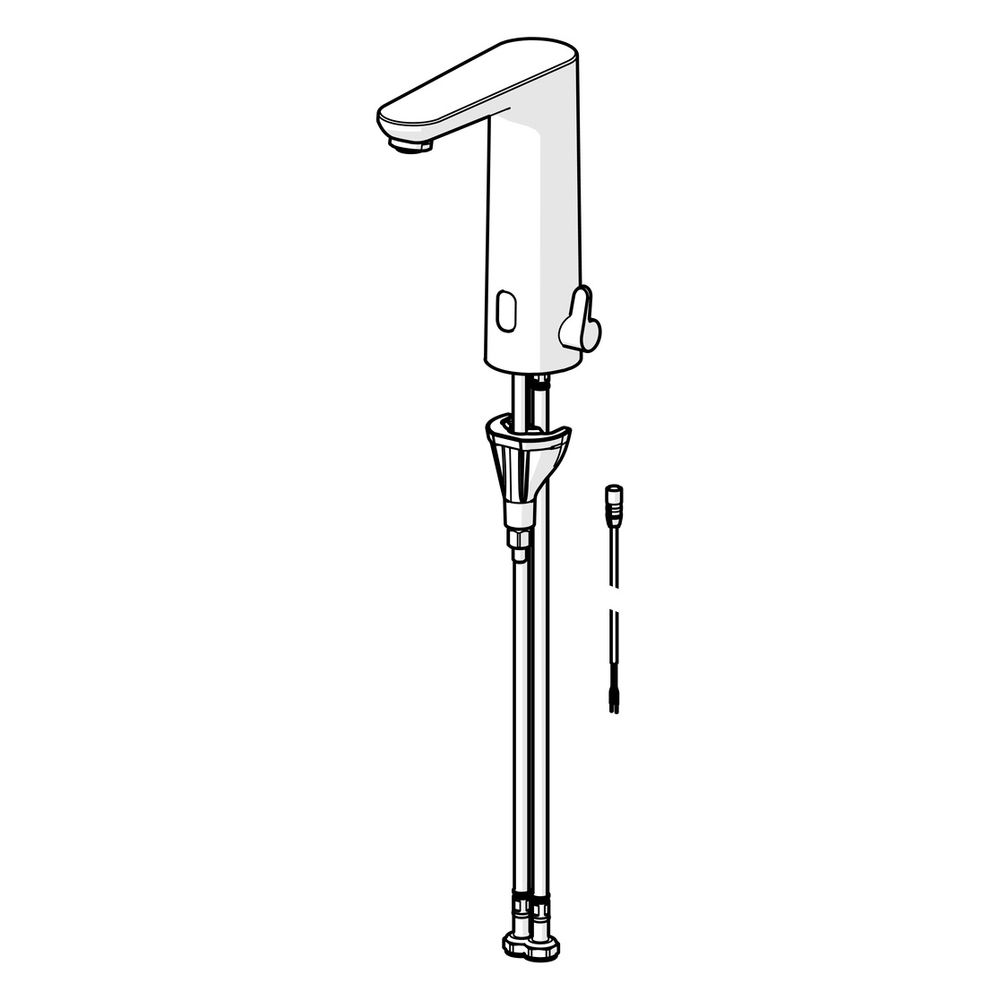 Hansa Electra Digital Waschtischarmatur, Standmontage, Sensor, berührungslos, 3V, Chrom... HANSA-93702219 4057304019579 (Abb. 5)