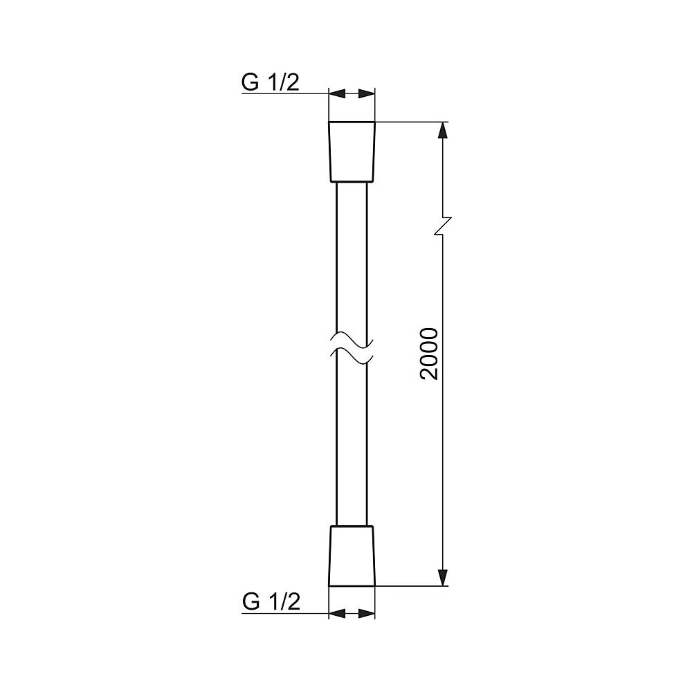 Hansa Jet Schlauch 0412 Länge 2000mm Chrom... HANSA-04120200 4015474674936 (Abb. 3)