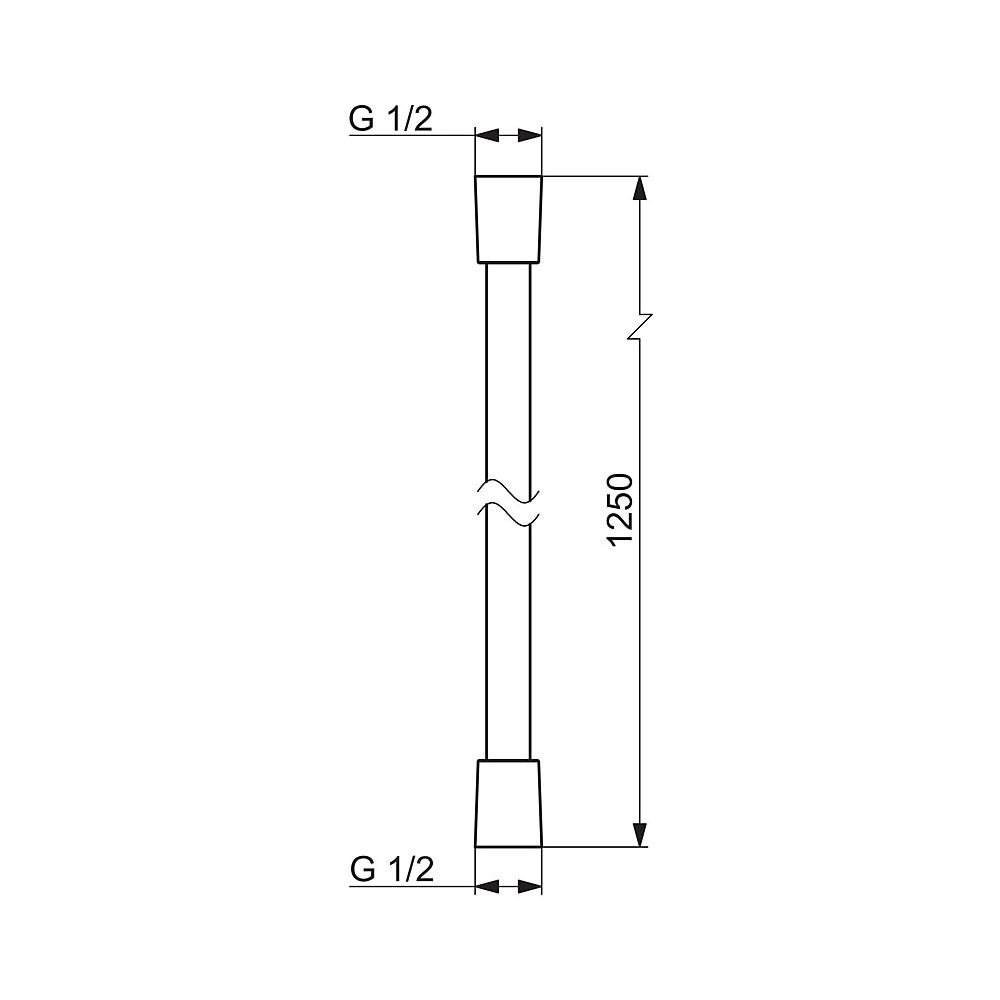 Hansa Medipro Schlauch 0412 Länge 1250mm Chrom... HANSA-04120473 4015474255029 (Abb. 3)