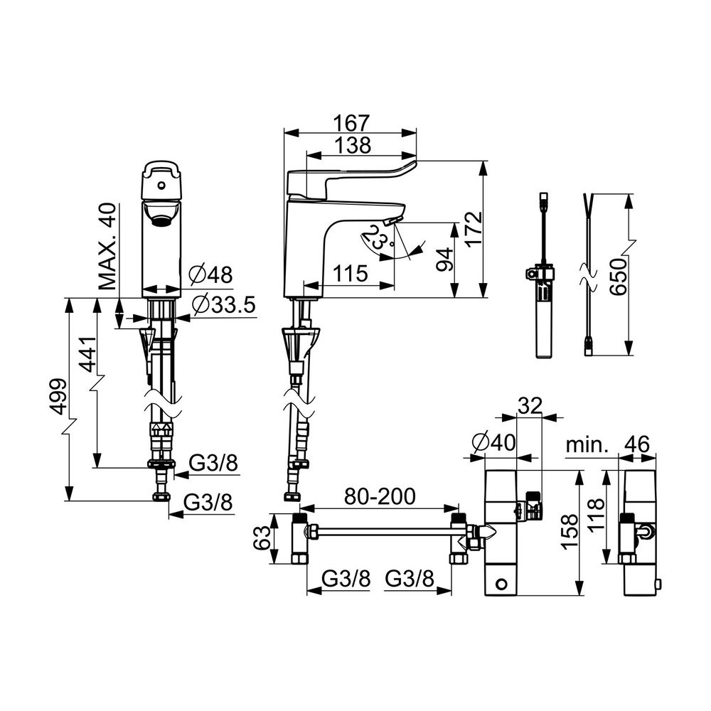 Hansa Clinica Einhebel-Waschtischbatterie, Digital Service, Bügelhebel, 3V, Bluetooth, ... HANSA-45252219 4057304019647 (Abb. 4)
