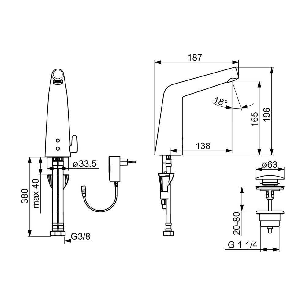 Hansa Designo Waschtischbatterie Style 5179 9/12V Ausladung 138mm DN15 Chrom... HANSA-51792221 4057304006593 (Abb. 3)