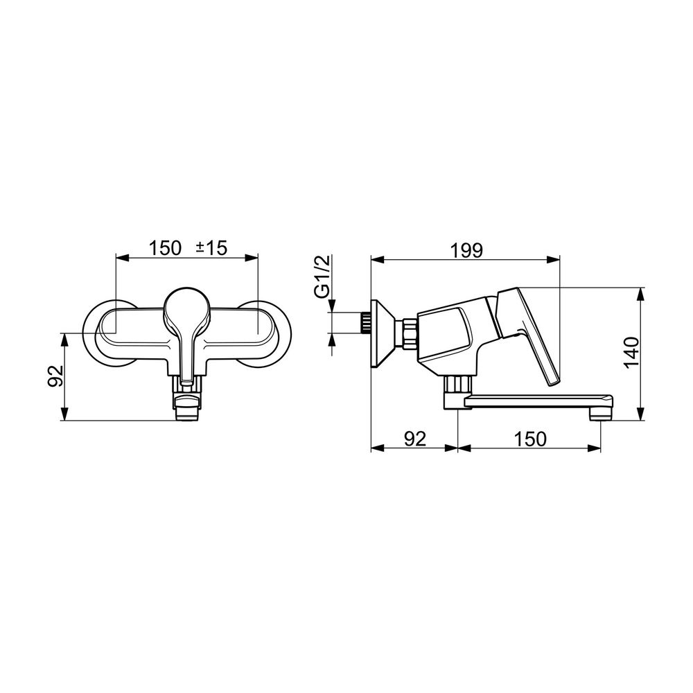 Hansa Paleno Einhebel-Waschtisch- und Küchenarmatur, Ausladung 242mm, DN 15, Chrom, 563... HANSA-56382203 4057304012051 (Abb. 3)