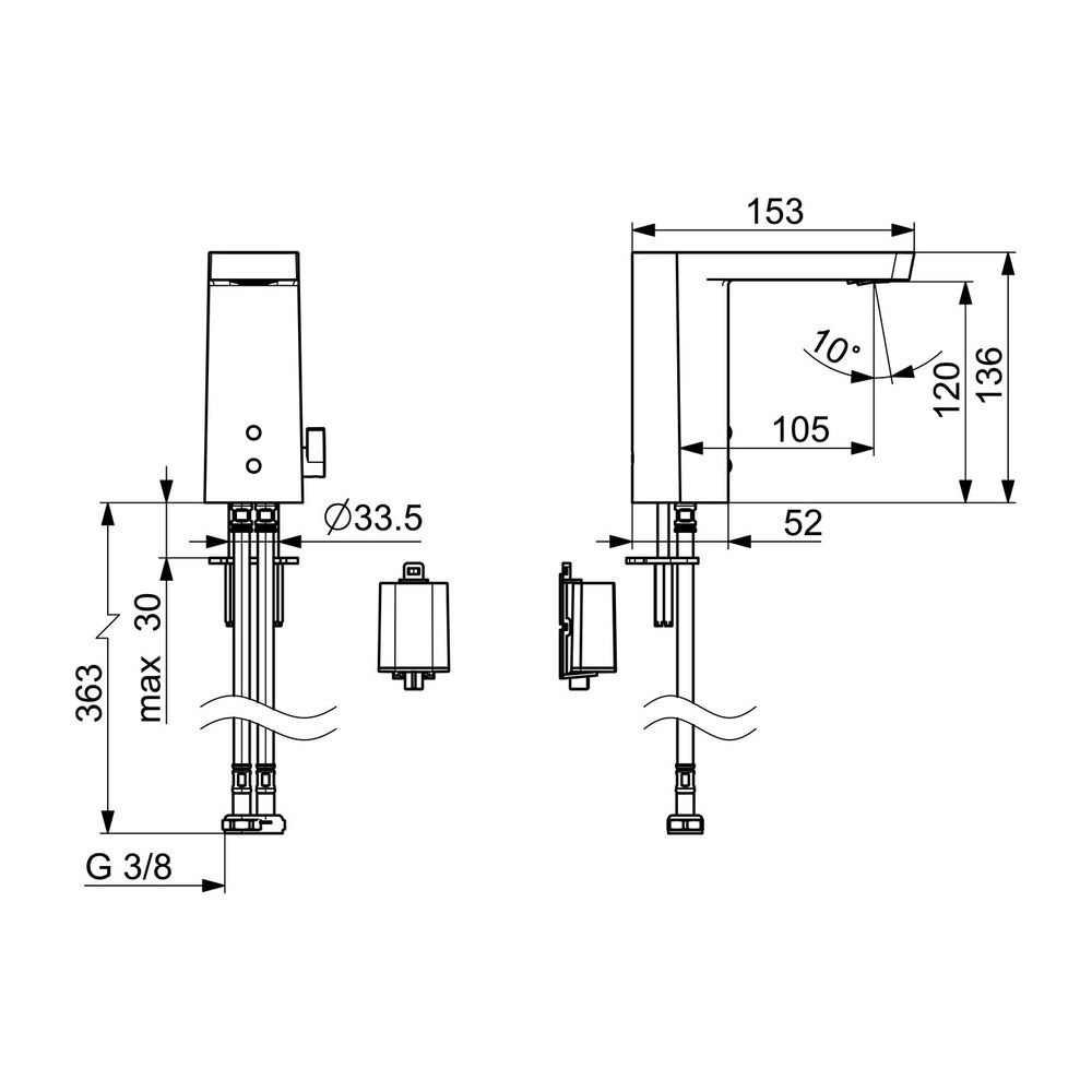 Hansa Stela Waschtischbatterie 5716 6V, Bluetooth Chrom... HANSA-57162279 4057304015519 (Abb. 3)