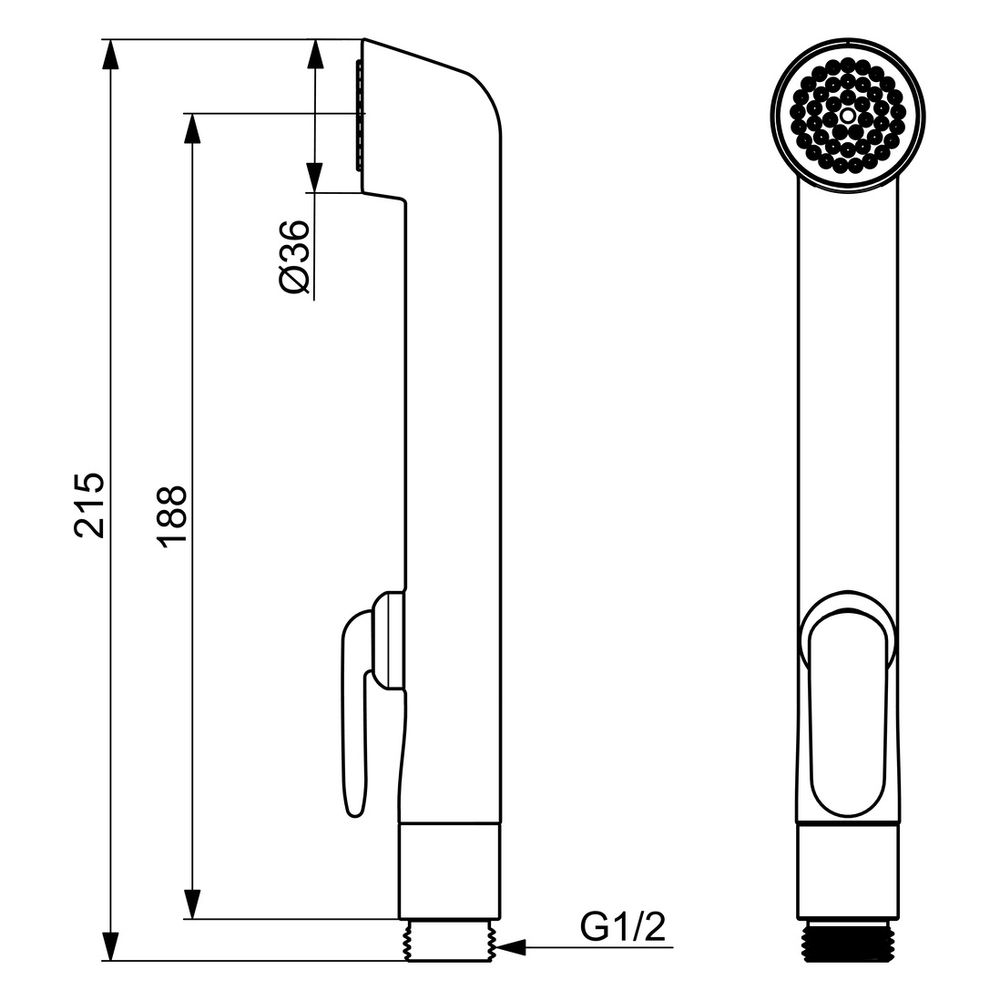 Hansa Handbrause Bidetta, Weiß, 59914458... HANSA-59914458 4057304005688 (Abb. 4)