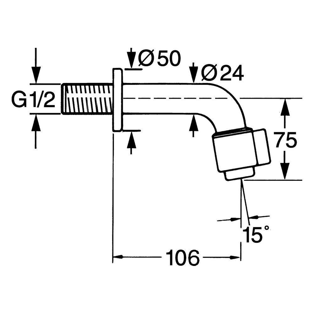 Hansa Nova Einhebel-Waschtischbatterie, Ausladung 106mm, DN 15, Chrom, 00868101... HANSA-00868101 4015474564732 (Abb. 7)