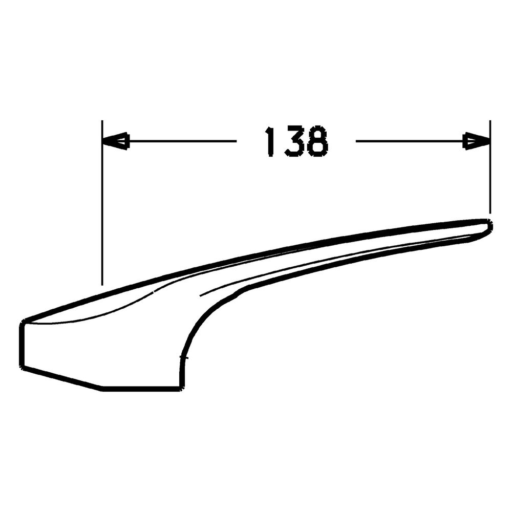 Hansa Medica Hebel, Bedienhebel lang, Länge 138mm, Chrom, 01880076... HANSA-01880076 4015474076853 (Abb. 4)