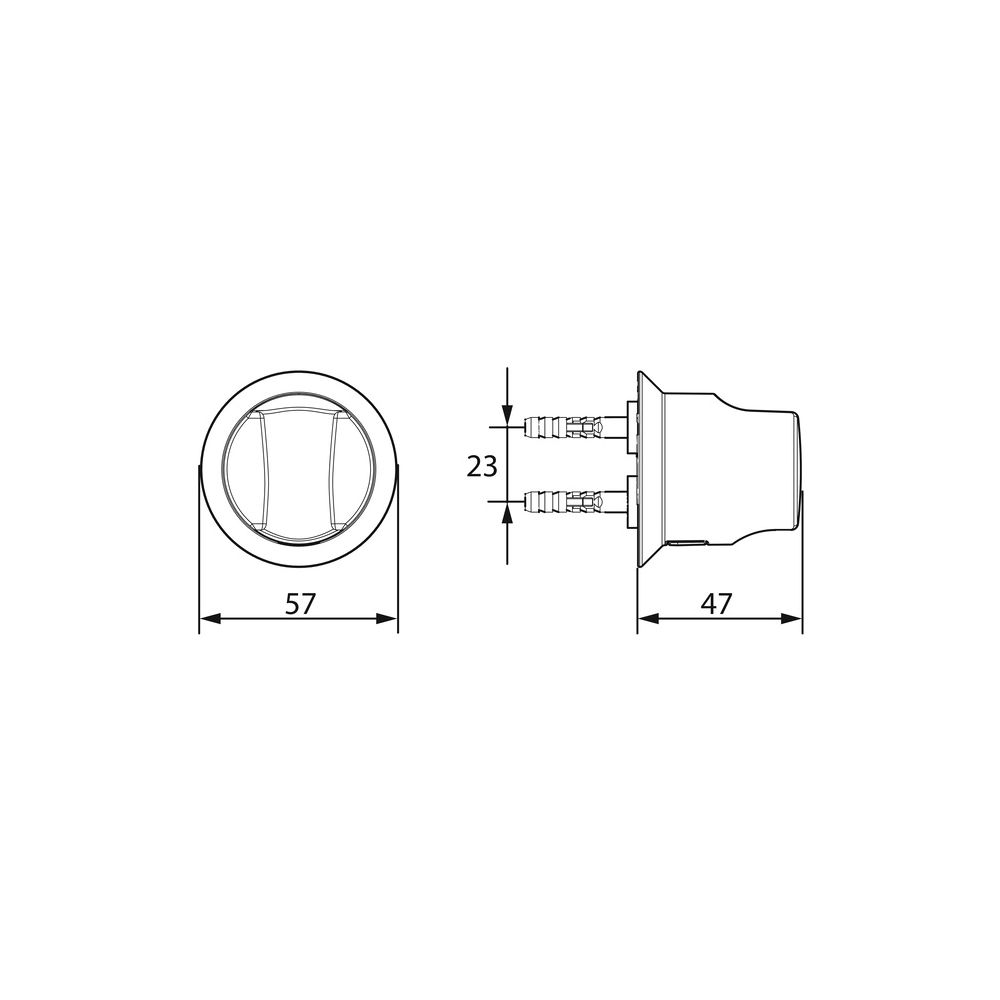 Hansa Wandhalter für Handbrause, Wandmontage, Chrom, 04430100... HANSA-04430100 4015474672239 (Abb. 4)