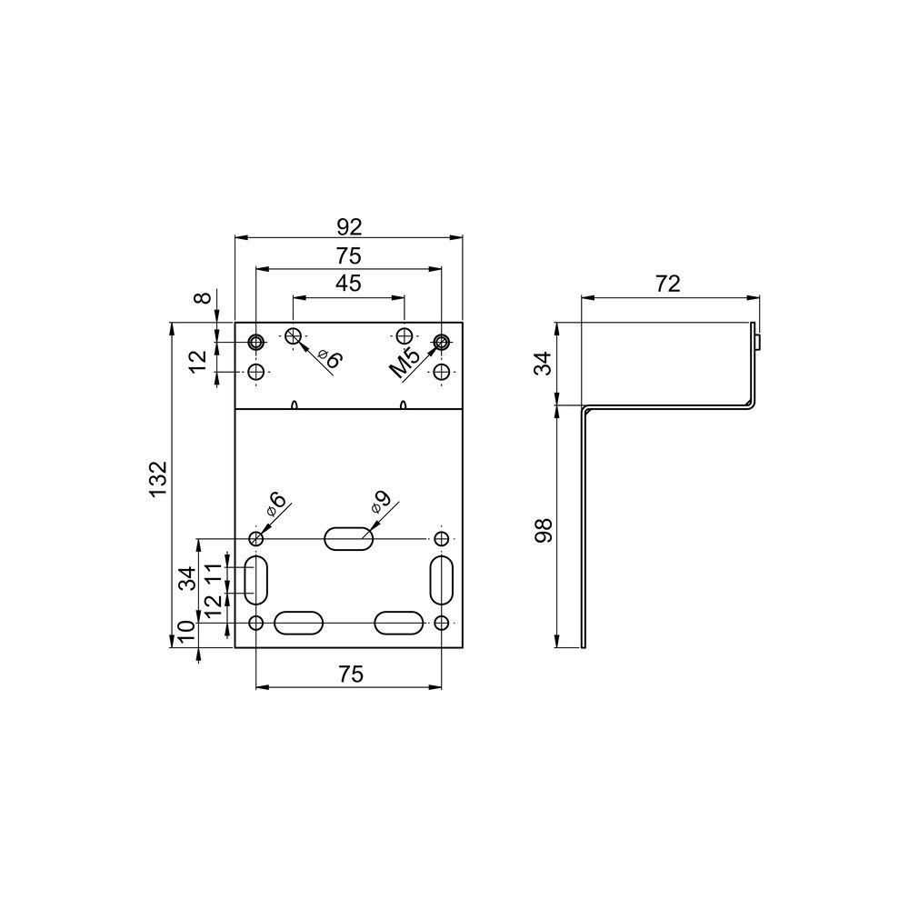 Hansa Matrix Montageplatte, abgewinkelt, 44050100... HANSA-44050100 4015474257535 (Abb. 6)