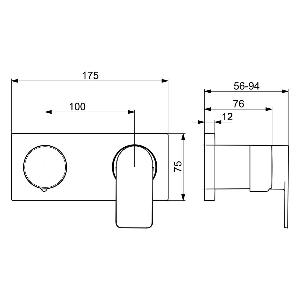 Hansa Stela Einhebel-Fertigmontageset für Wanne/Brause, Rosette eckig, Chrom, 44579573... HANSA-44579573 4057304015298 (Abb. 6)