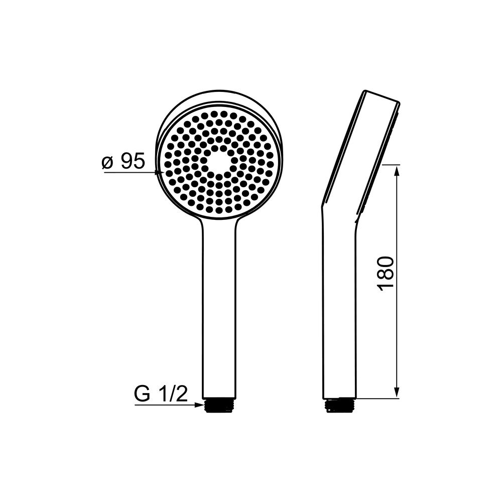 Hansa BasicJet Handbrause, 1-strahlig, Chrom, 44610300... HANSA-44610300 4057304002434 (Abb. 6)