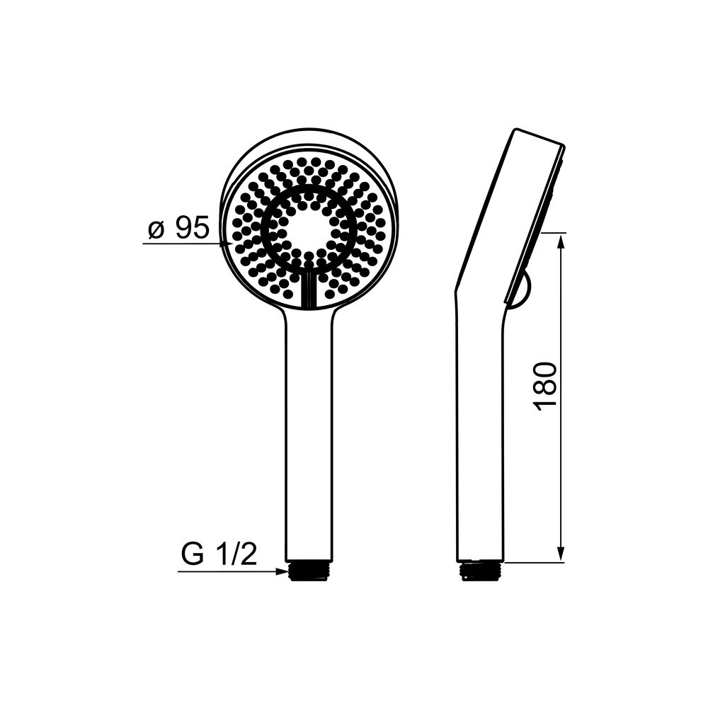 Hansa BasicJet Handbrause, 3-strahlig, Chrom, 44630300... HANSA-44630300 4057304002441 (Abb. 6)