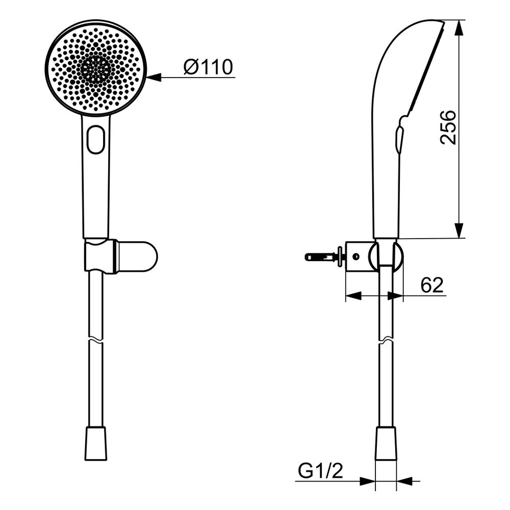 Hansa Aurelia Handbrausegarnitur 3-strahlig, 110mm, mit Anti-Kalk-Technik, Bronze geb... HANSA-4717012081 4057304021503 (Abb. 6)