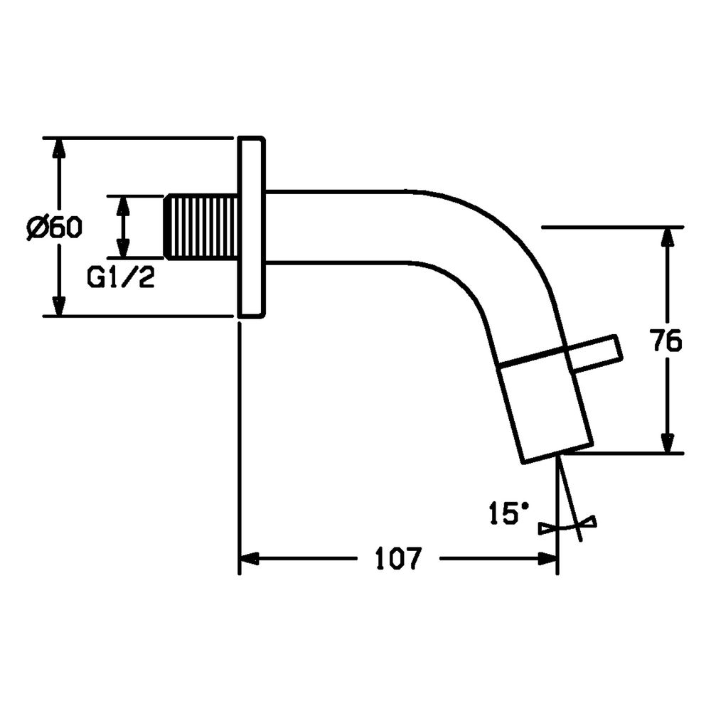 Hansa Nova Style Einhebel-Waschtischbatterie, Ausladung 107mm, DN 15, Chrom, 50868101... HANSA-50868101 4015474171640 (Abb. 4)