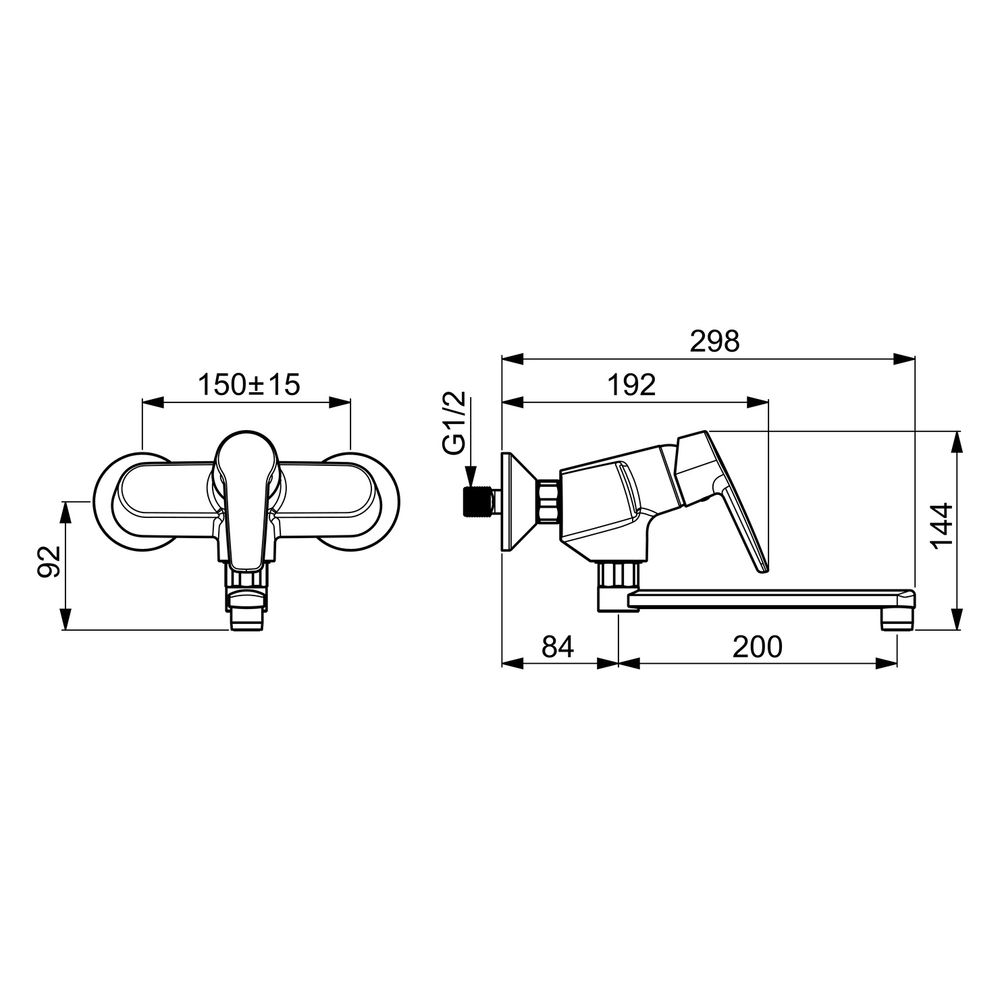 Hansa Polo Einhebel-Waschtisch- und Küchenarmatur, Ausladung 200mm, DN 15, Chrom, 51622... HANSA-51622193 4057304004964 (Abb. 6)