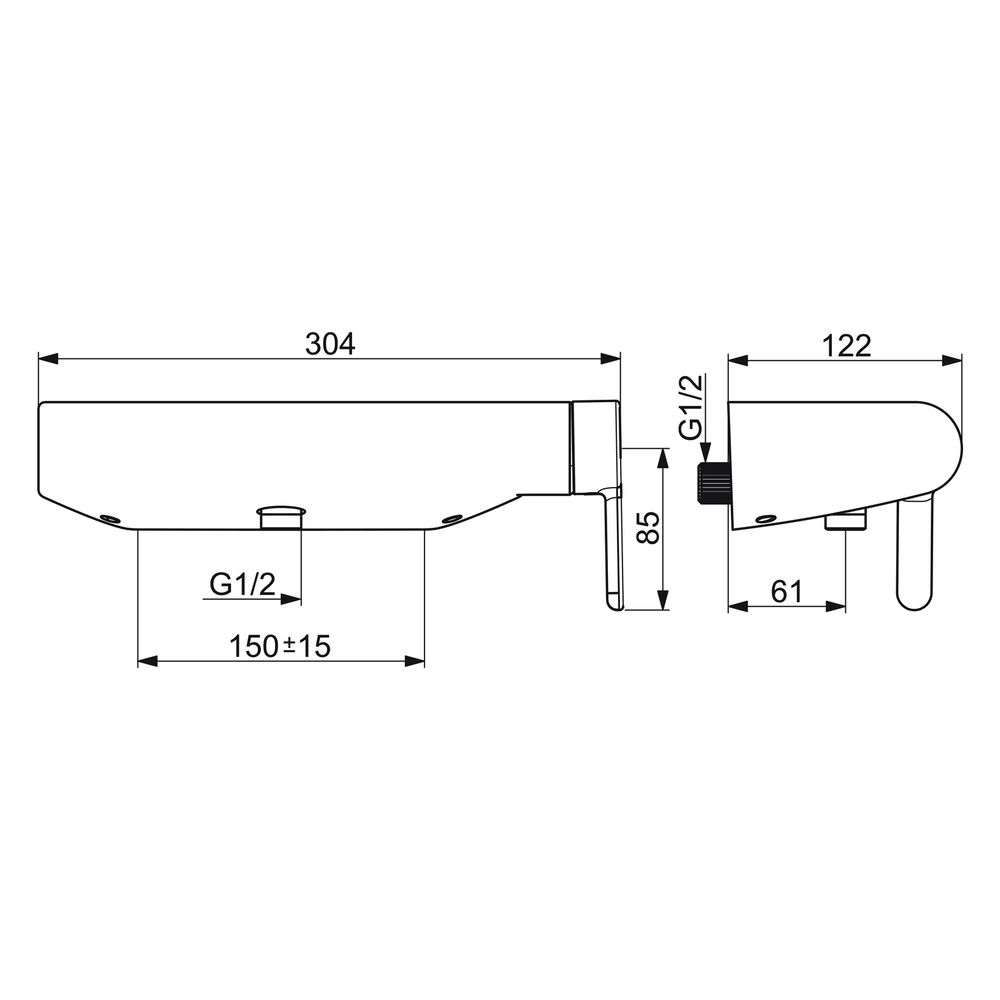 Hansa Designo Einhebelmischer Brausebatterie Style 5186 DN15 Chrom... HANSA-51860183 4057304006739 (Abb. 6)