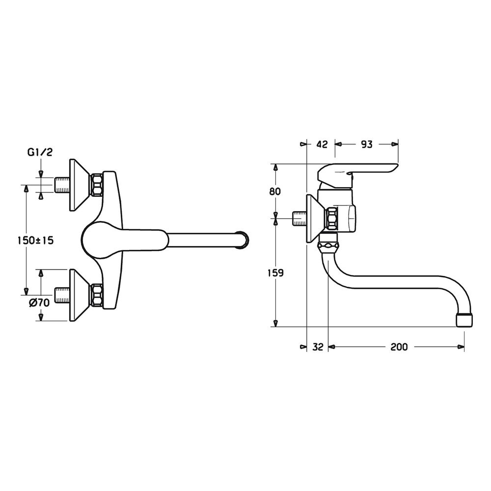 Hansa Vantis Einhebelmischer Küchenarmatur 5253 Ausladung 200mm DN15 Chrom... HANSA-52532103 4015474092556 (Abb. 4)