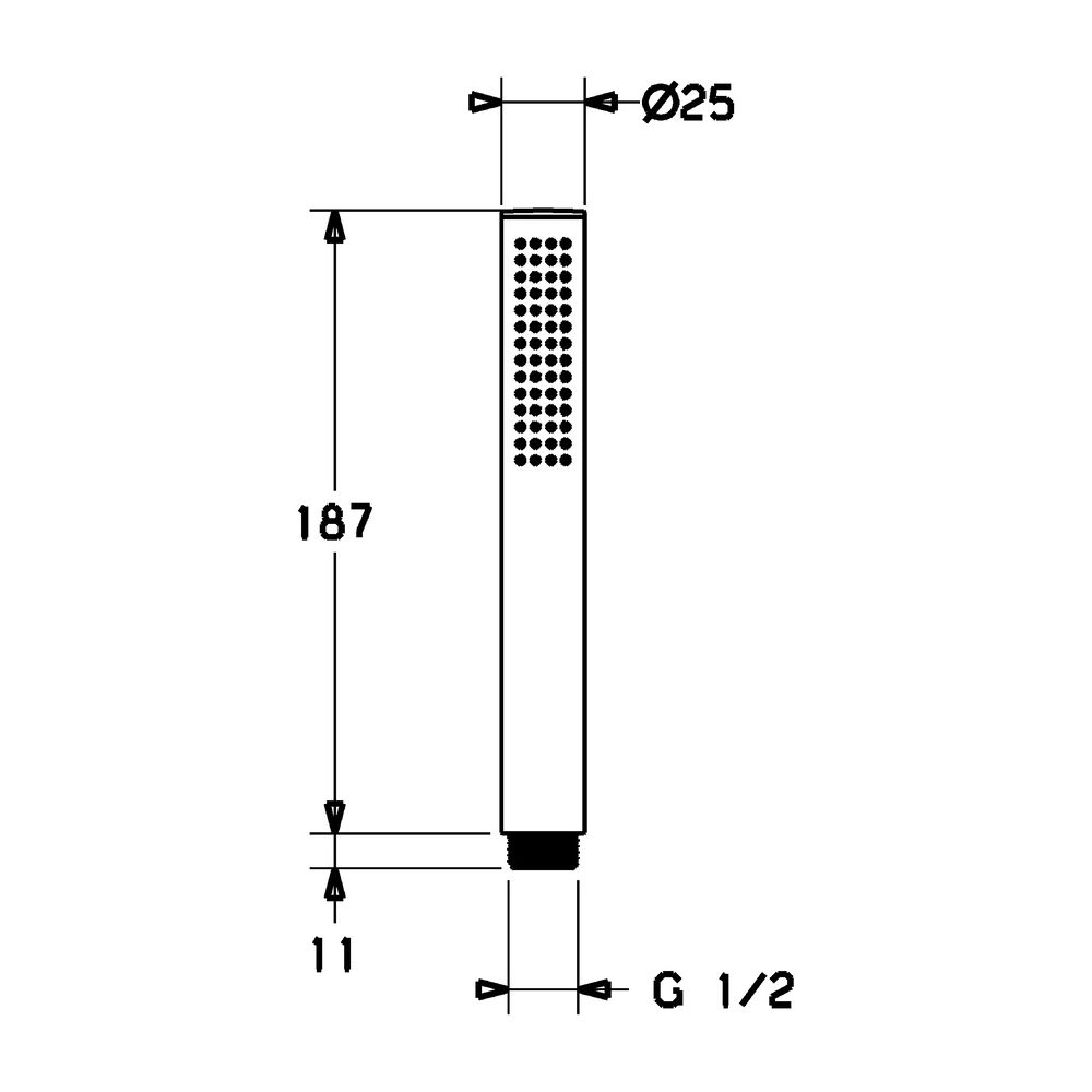 Hansa Stilo Handbrause, 1-strahlig, Chrom, 54390100... HANSA-54390100 4015474196377 (Abb. 7)