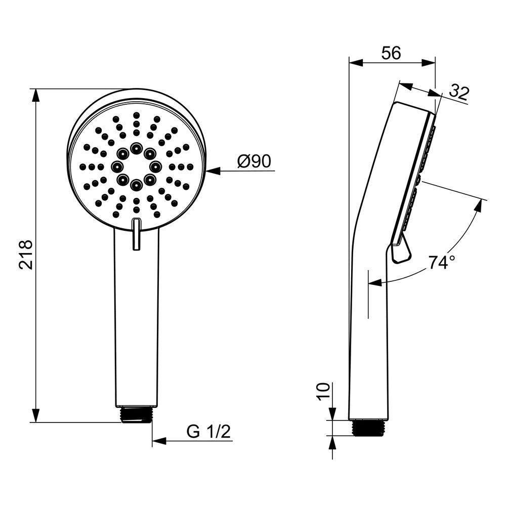Hansa Basic Handbrause, 3-strahlig, Chrom, 55620100... HANSA-55620100 4057304019111 (Abb. 6)