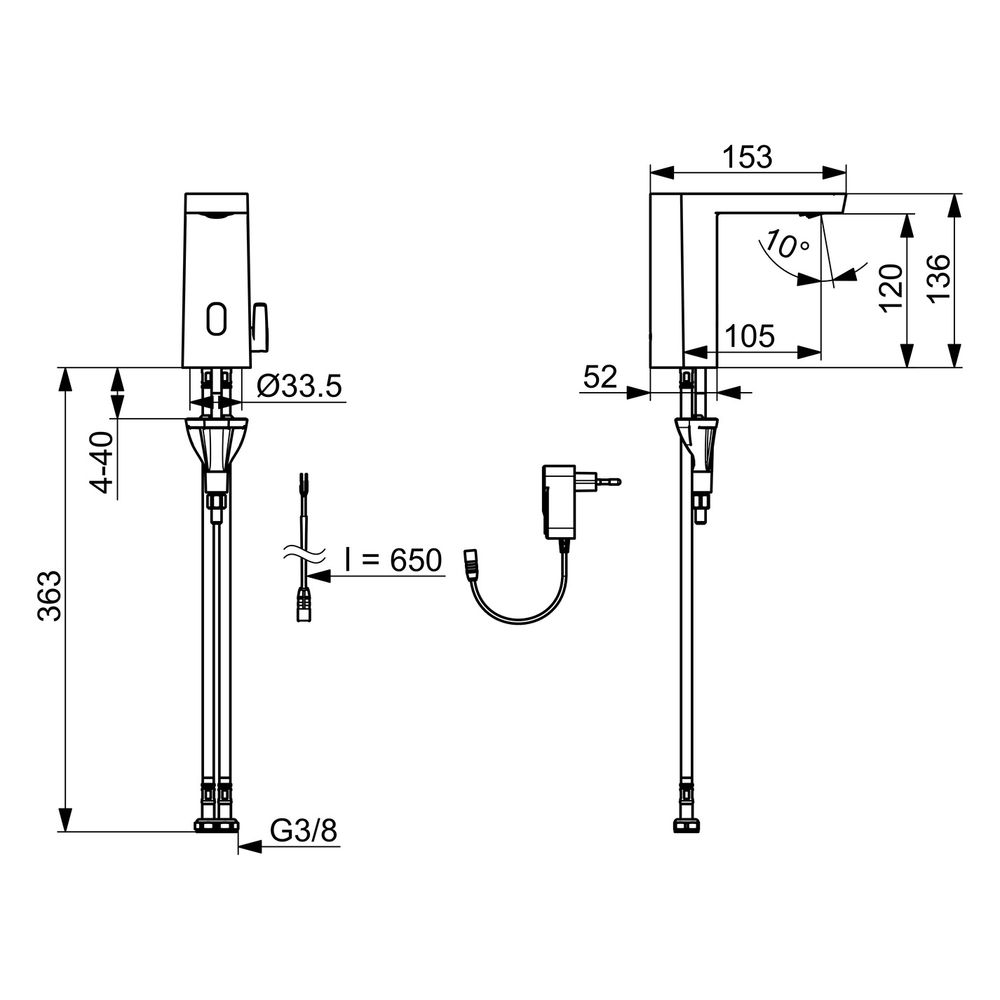 Hansa Stela Waschtischbatterie, 9/12V, Bluetooth, Chrom, 57122279... HANSA-57122279 4057304015526 (Abb. 6)