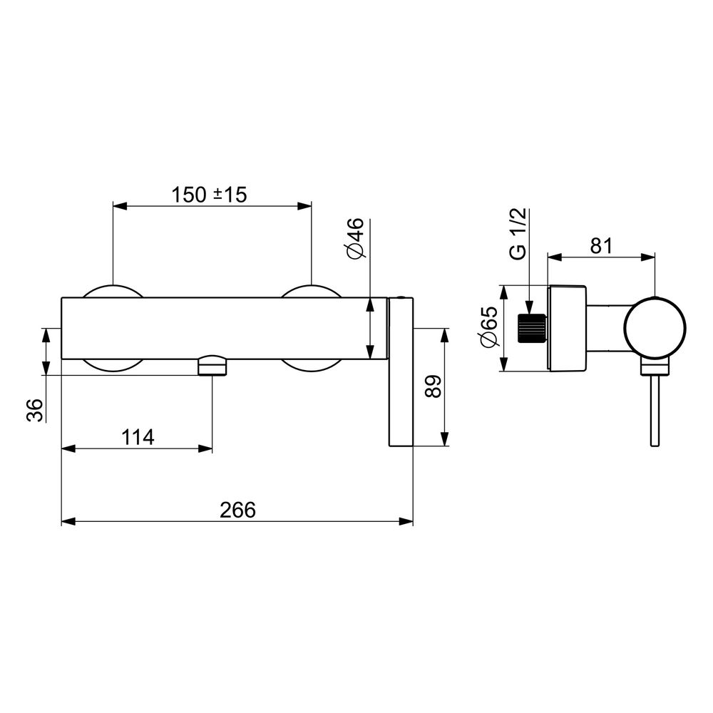 Hansa Loft Einhebelmischer Brausebatterie 5771 DN15 Chrom... HANSA-57710173 4015474263369 (Abb. 4)