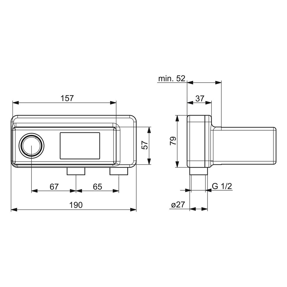 Hansa Vario Unterputz-Rohbauset Wandarmaturen 5786 DN15 4.0 Steuerpatrone... HANSA-57860200 4057304006678 (Abb. 6)